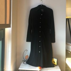 Black elegant long sleeve dress